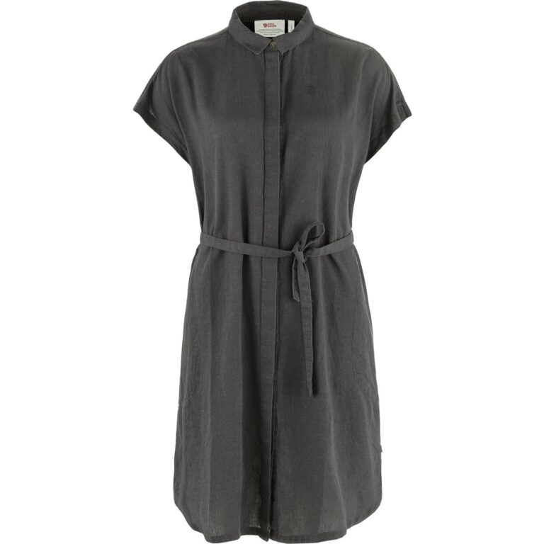 Fjällräven Ãvik Hemp Dress Dame M Grå/Sort Nederdele & kjoler